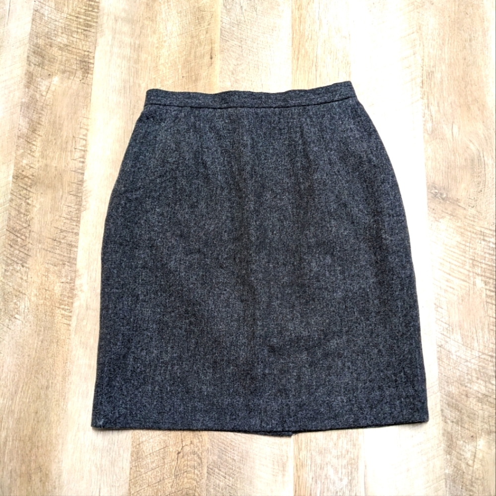 Worthington Pure Wool Pencil Skirt Gray Size 14